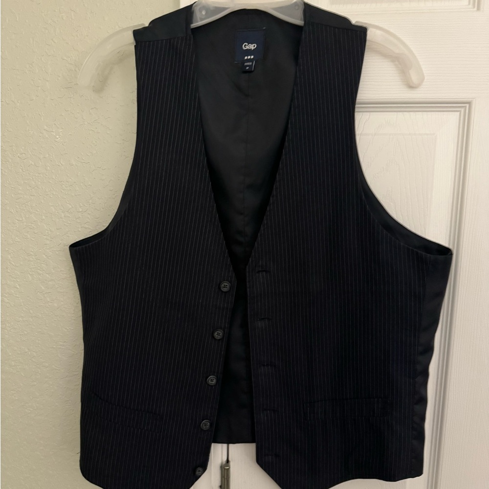 Gap Navy Pen-stripe Vest